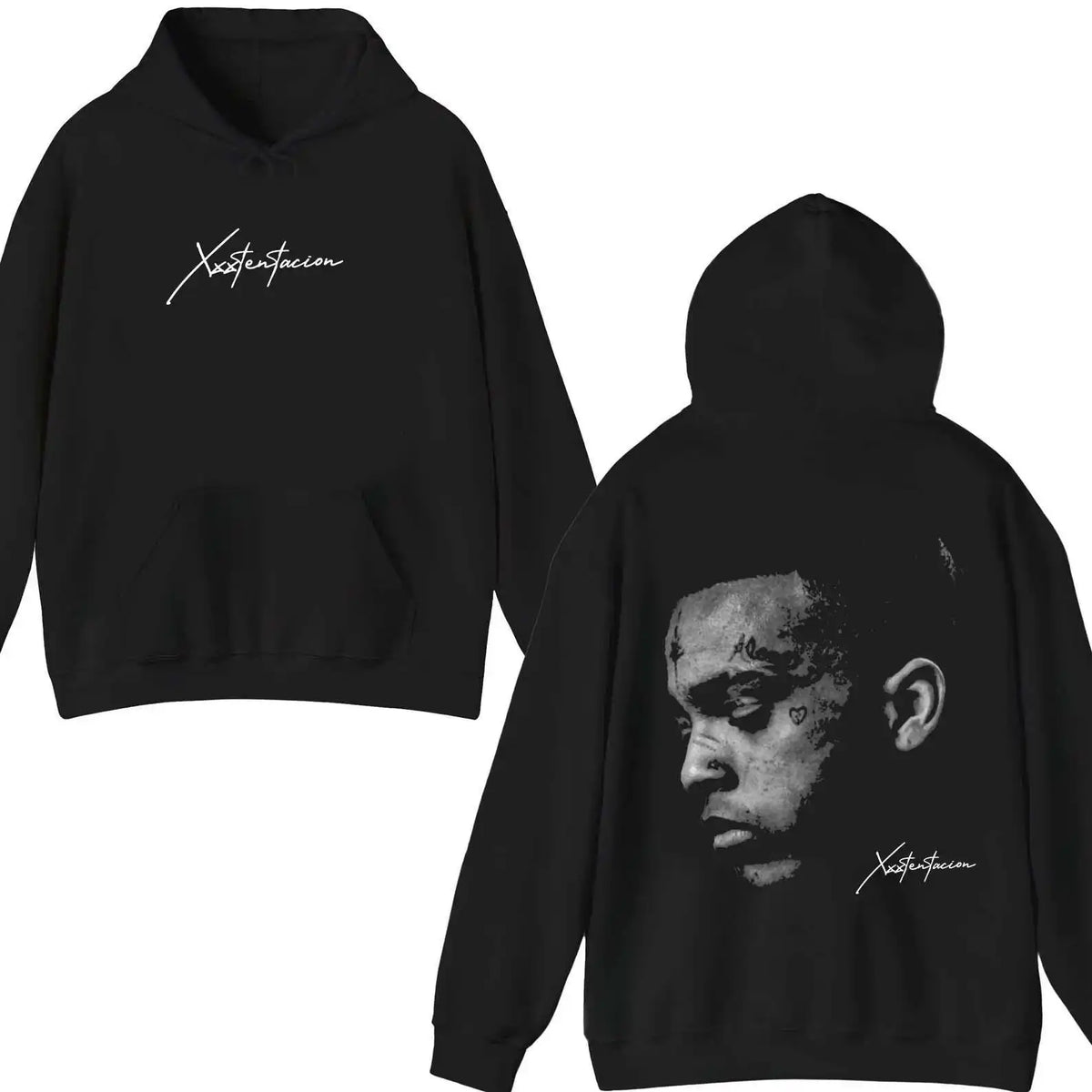 Bluza XXXFanShop Face – z kapturem, luźny krój
